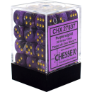 Chessex: Vortex® 12mm d6 Purple/gold Dice...