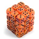 Chessex: Vortex® 12mm d6 Orange/black Dice...