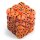 Chessex: Vortex® 12mm d6 Orange/black Dice Block™ (36 dice)