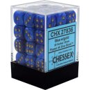Chessex: Vortex® 12mm d6 Blue/gold Dice Block™...