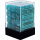 Chessex: Cirrus® 12mm d6 Aqua/silver Dice Block™ (36 dice)