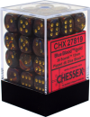 Chessex: Scarab® 12mm d6 Blue Blood™/gold Dice...