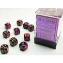 Chessex: Gemini® 12mm d6 Black-Purple/gold Dice Block...