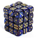 Chessex: Scarab® 12mm d6 Royal Blue/gold Dice...