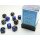 Chessex: Gemini® 12mm d6 Black-Blue/gold Dice Block™ (36 dice)