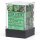 Chessex: Gemini® 12mm d6 Black-Green/gold Dice Block™ (36 dice)