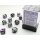 Chessex: Gemini® 12mm d6 Purple-Steel/white Dice Block (36 dice)