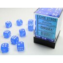 Chessex: Frosted™ 12mm d6 Blue/white Dice...