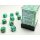 Chessex: Marble 12mm d6 Oxi-Copper™/white Dice Block™ (36 dice)