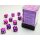 Chessex: Festive® 12mm d6 Violet/white Dice Block™ (36 dice)
