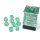 Chessex: Borealis® 12mm d6 Light Green/gold Luminary™ Dice Block™ (36 dice)