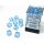 Chessex: Borealis® 12mm d6 Icicle™/light blue Luminary™ Dice Block™ (36 dice)