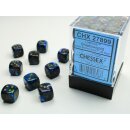 Chessex: Lustrous® 12mm d6 Shadow/gold Dice...