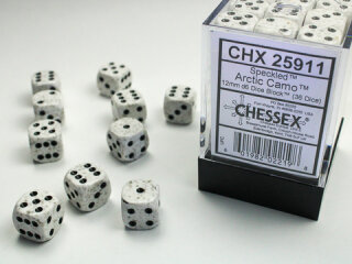Chessex: Speckled® 12mm d6 Arctic Camo™ Dice Block™ (36 dice)