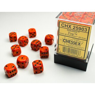 Chessex: Speckled® 12mm d6 Fire Dice Block™ (36 dice)