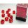Chessex: Translucent 12mm d6 Red/white Dice Block™ (36 dice)