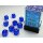 Chessex: Translucent 12mm d6 Blue/white Dice Block™ (36 dice)
