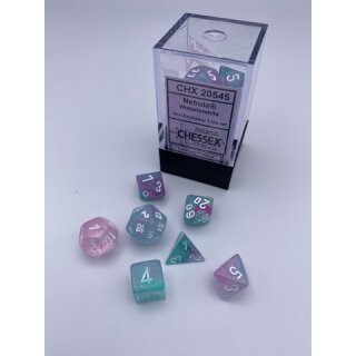 Nebula® Mini-Polyhedral Wisteria/white 7-Die set