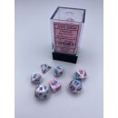 Festive® Mini-Polyhedral Pop Art?/blue 7-Die set