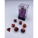 Gemini® Mini-Polyhedral Purple-Red/gold 7-Die Set