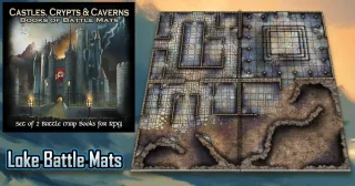Castles, Crypts & Caverns - Book of Battle Mats