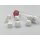 Opaque Polyhedral White Set of 6 Blank Dice