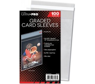 UP - Standard Sleeves - Graded Card Sleeves Resealable (100 Sleeves)