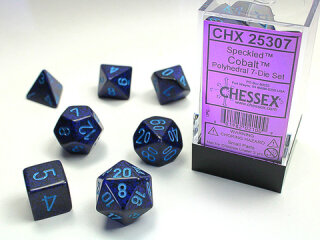 Chessex: Speckled Polyhedral Cobalt 7-Die Set