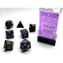 Chessex: Speckled Polyhedral Golden Cobalt 7-Die Set
