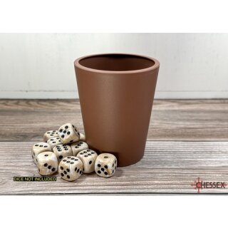 Flexible Dice Cup Brown