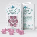 Elvish Shimmering Pink & White Dice Set (7)