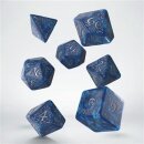 Elvish Cobalt & Silver Dice Set (7)