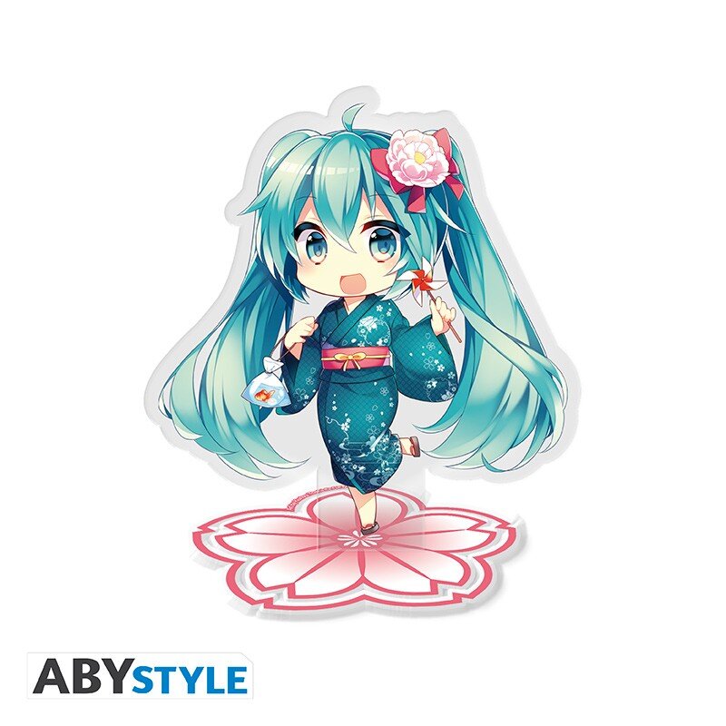 ABYSTYLE Hatsune Miku Acrylfigur Mit Kirschblütensockel - 10 Cm Sammlerstück