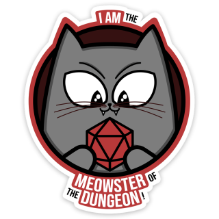 Meowster of the Dungeon Sticker
