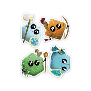 Kawaii Dice Sticker Pack 1