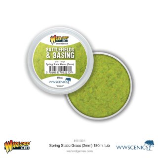 Warlord Games: Battlefields & Basing: Spring 2mm Static Grass (180ml)