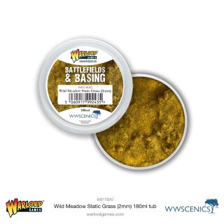 Warlord Games: Battlefields & Basing: Wild Meadow 2mm Static Grass (180ml)