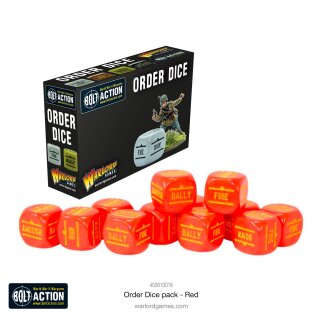 Bolt Action: Order Dice Pack - Red