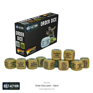 Bolt Action: Order Dice Pack - Sand