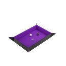 Gamegenic: Magnetic Dice Tray Rectangular Black&Purple