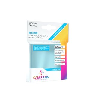 Gamegenic: PRIME Square-Sized Sleeves Clear 71 x 71 mm