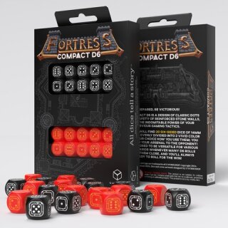 Fortress Compact 12mm D6: Black&Red (20)