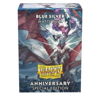 Dragon Shield: Matte - Cobalt/Silver Special Edition (100)