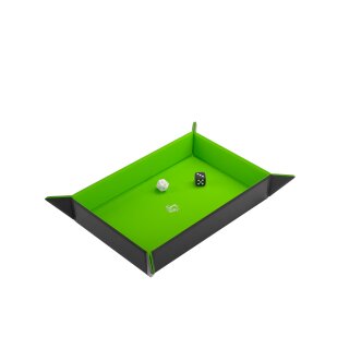 Gamegenic: Magnetic Dice Tray Rectangular Black&Green