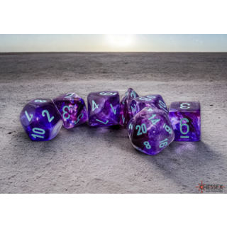 Nebula® Mega-hedral™ Nocturnal™/turquoise Luminary™ 7-Die Set