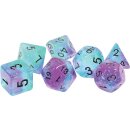 Sirius Dice:  Dice Set - Peacock Glowworm (7)