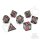 Nighttime Blossom Metal RPG Dice Set
