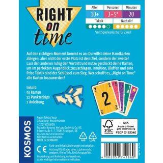 Right on time - Der zweite Platz gewinnt