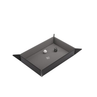 Gamegenic: Magnetic Dice Tray Rectangular Black&Gray