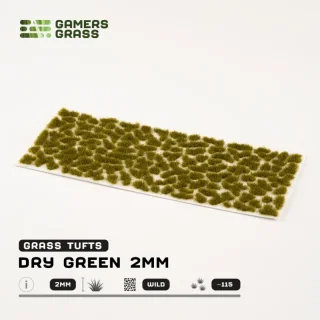 Gamers Grass Tufts Dry Green 2mm
